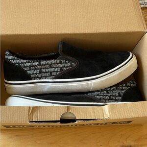 Black Slip-On Men's Shoes